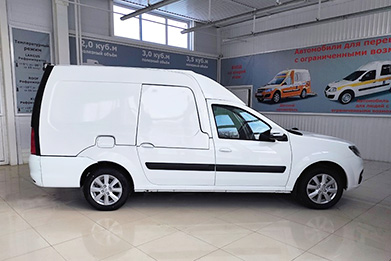 Промтоварный автофургон повышенной вместимости Lada Largus Kub